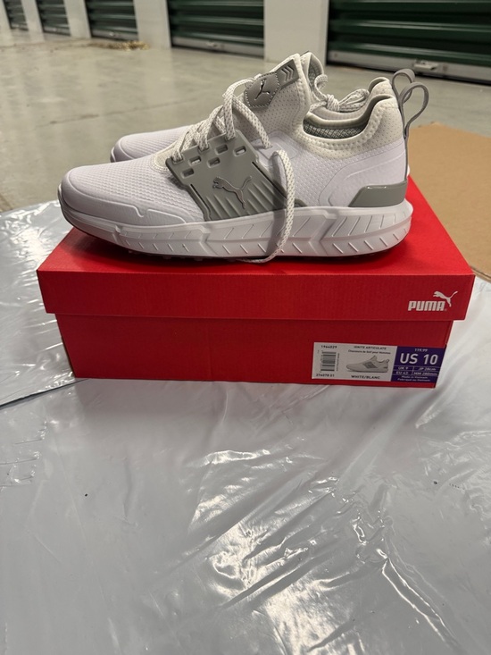 Puma Other - Puma White and Light Gray Men's golf Athletic Sneakers
